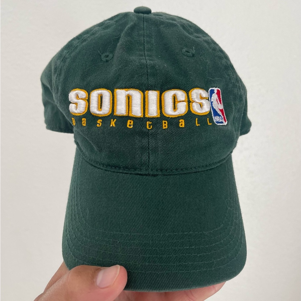 Seattle SuperSonics 2000s Reebok Strapback Adjustable Dad Hat Gree